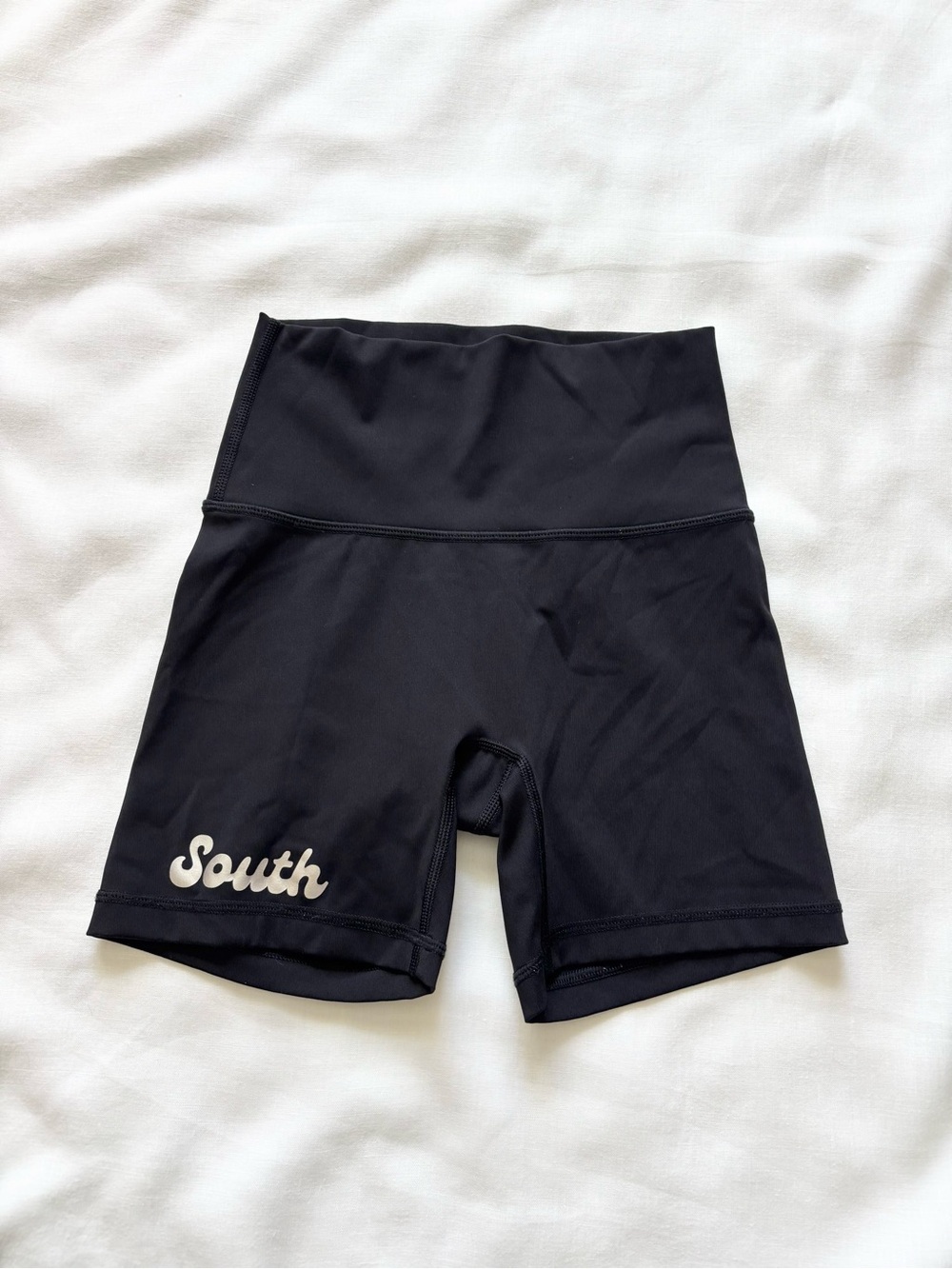 OFFLINE by Aerie Black High Waisted Bike Shorts South Graphic XS